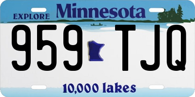 MN license plate 959TJQ