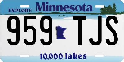 MN license plate 959TJS