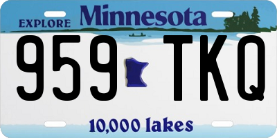 MN license plate 959TKQ
