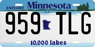 MN license plate 959TLG