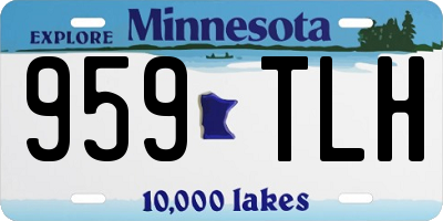MN license plate 959TLH
