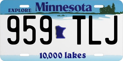 MN license plate 959TLJ