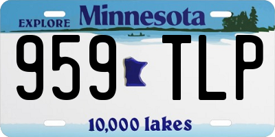 MN license plate 959TLP