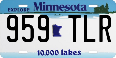 MN license plate 959TLR