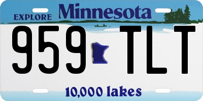MN license plate 959TLT