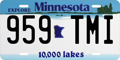MN license plate 959TMI