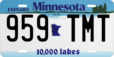 MN license plate 959TMT