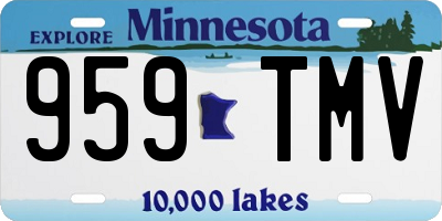 MN license plate 959TMV