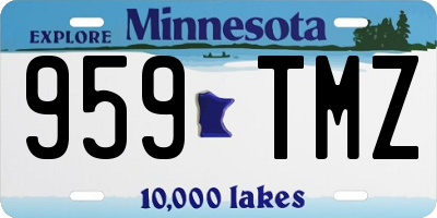 MN license plate 959TMZ