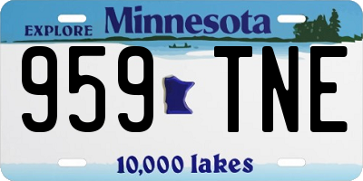 MN license plate 959TNE