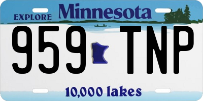 MN license plate 959TNP