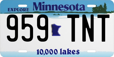 MN license plate 959TNT