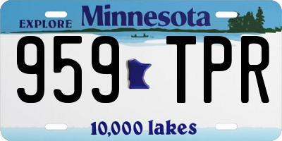 MN license plate 959TPR