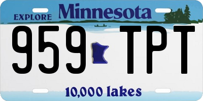 MN license plate 959TPT