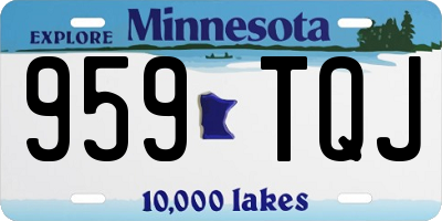 MN license plate 959TQJ