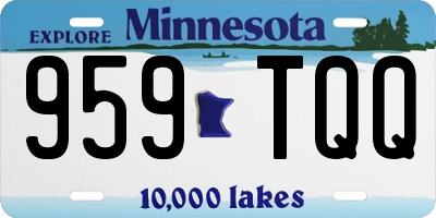 MN license plate 959TQQ