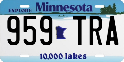 MN license plate 959TRA
