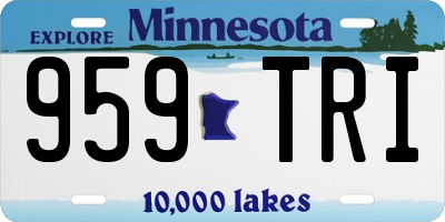 MN license plate 959TRI