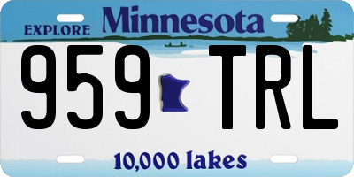MN license plate 959TRL