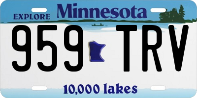 MN license plate 959TRV