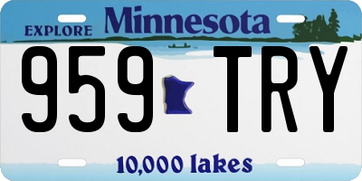 MN license plate 959TRY