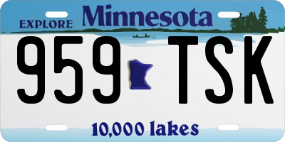 MN license plate 959TSK