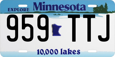 MN license plate 959TTJ
