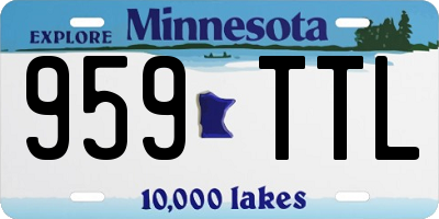 MN license plate 959TTL
