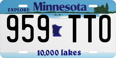 MN license plate 959TTO
