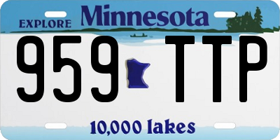 MN license plate 959TTP