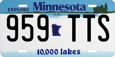 MN license plate 959TTS