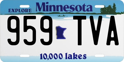 MN license plate 959TVA