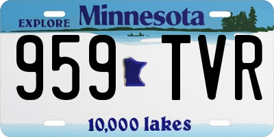 MN license plate 959TVR