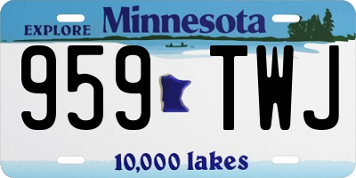 MN license plate 959TWJ