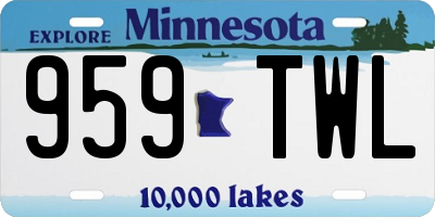 MN license plate 959TWL