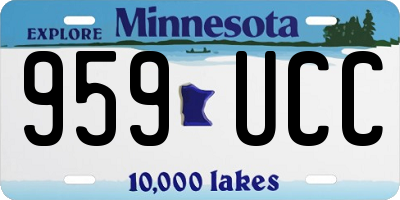 MN license plate 959UCC