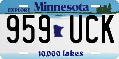 MN license plate 959UCK