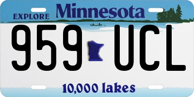 MN license plate 959UCL