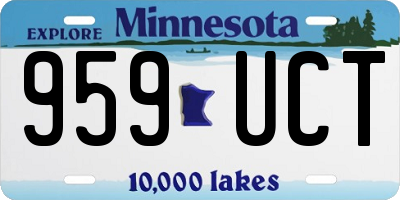 MN license plate 959UCT