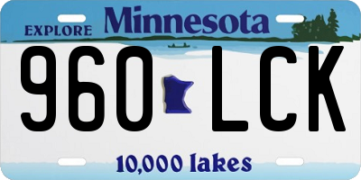 MN license plate 960LCK