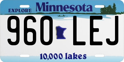 MN license plate 960LEJ