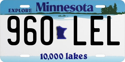 MN license plate 960LEL