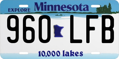 MN license plate 960LFB