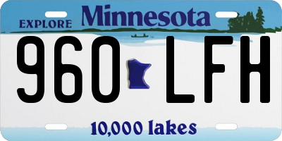 MN license plate 960LFH