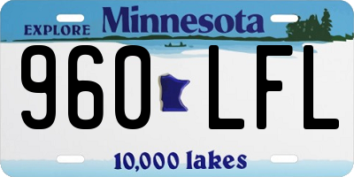 MN license plate 960LFL