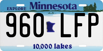 MN license plate 960LFP