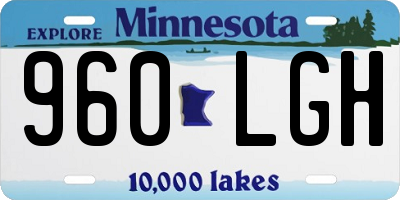 MN license plate 960LGH