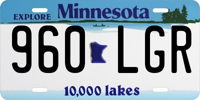 MN license plate 960LGR