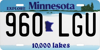 MN license plate 960LGU