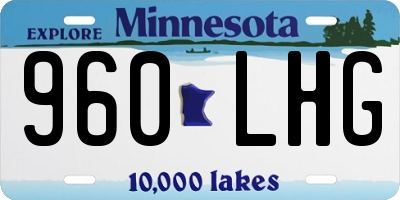 MN license plate 960LHG
